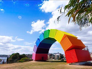 Fremantle Container Rainbow Sculpture